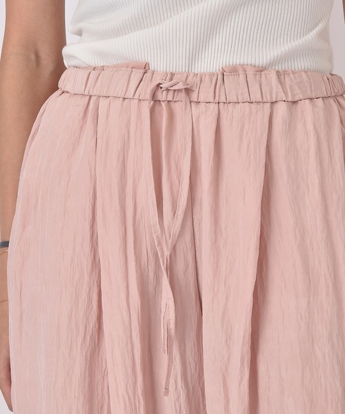 AKTE（アクテ）の「ボリュームクリンクルワイドパンツ（その他パンツ・レディース・ネイビー/ペールイエロー/ベビーピンク・FREE/TALL）」の10枚目の写真
