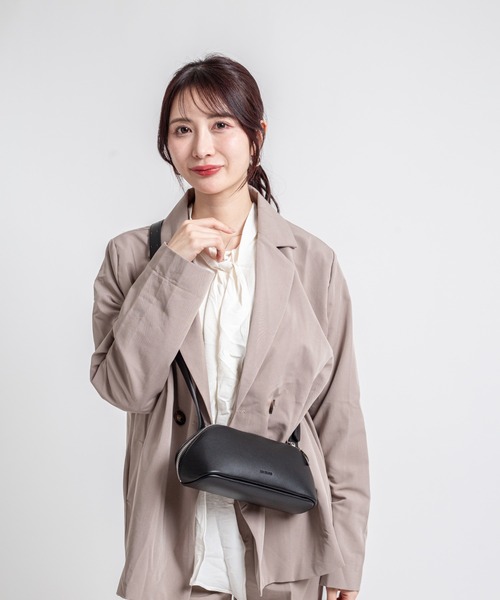 ADD CULUMN(アドカラム)の「【ADD CULUMN/アドカラム】ボディバッグ FIGRE BODYBAG S(ボディバッグ/ウエストポーチ・レディース・ブラック/ブラウン/アイボリー/ピンク・FREE)」の6枚目の写真