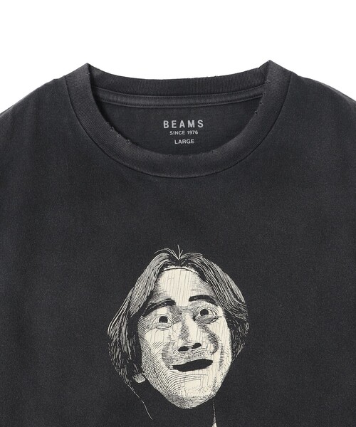 BEAMS(ビームス)の「ポートレイト Tシャツ【ベーシックフィット】(Tシャツ/カットソー・メンズ・ブラウン系その他5/ブラック系その他4・S/M/L/XL)」の3枚目の写真