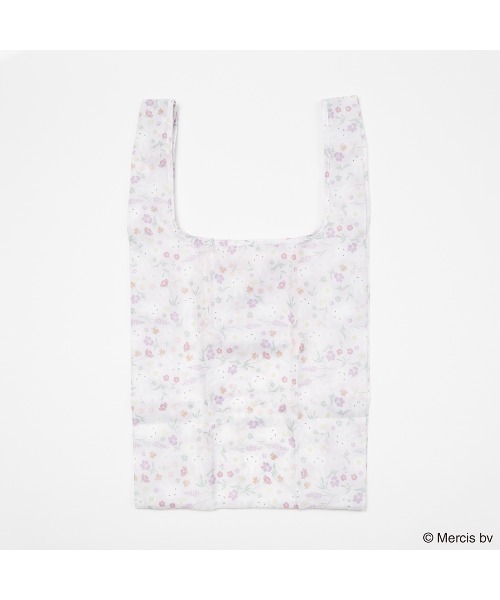 Dick Bruna(ディックブルーナ)の「MIFFY FLORAL PATTERN ショッピングバッグ S(エコバッグ/サブバッグ・レディース・ピンク/ベージュ・FREE)」の2枚目の写真