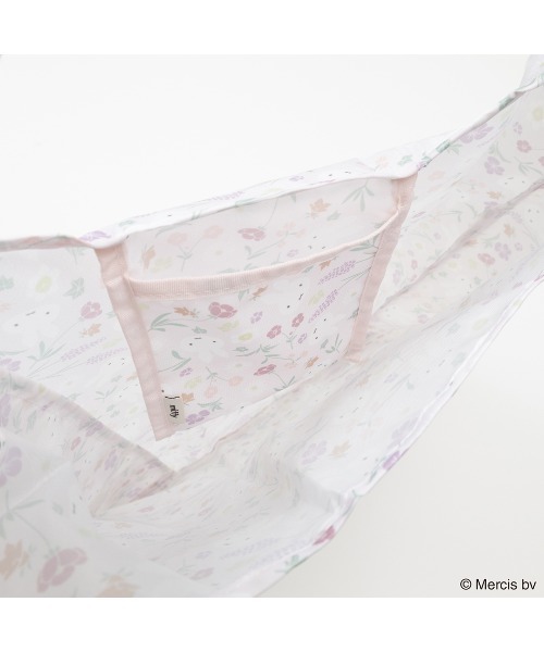 Dick Bruna(ディックブルーナ)の「MIFFY FLORAL PATTERN ショッピングバッグ S(エコバッグ/サブバッグ・レディース・ピンク/ベージュ・FREE)」の6枚目の写真