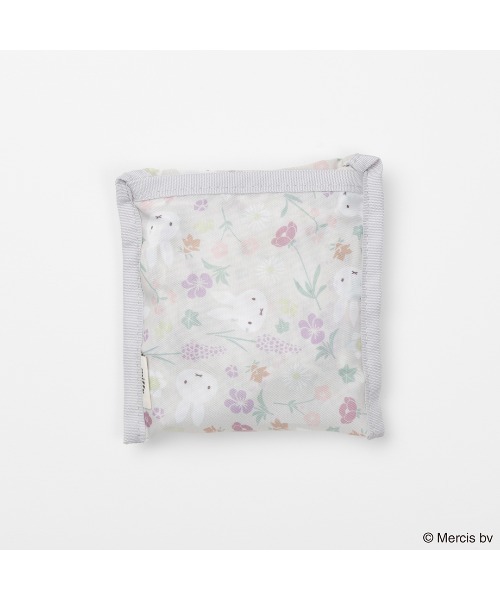Dick Bruna(ディックブルーナ)の「MIFFY FLORAL PATTERN ショッピングバッグ S(エコバッグ/サブバッグ・レディース・ピンク/ベージュ・FREE)」の8枚目の写真