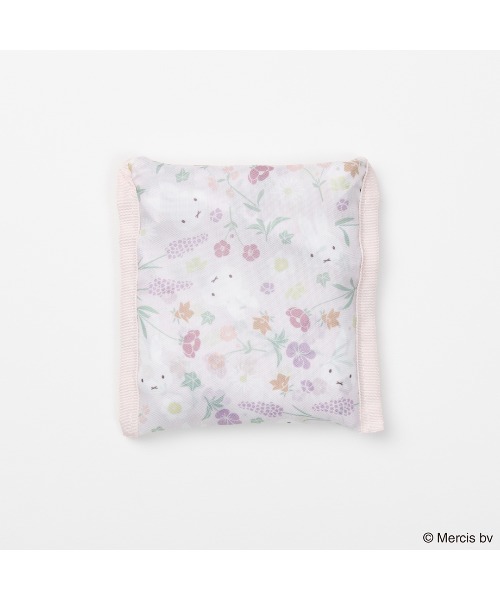 Dick Bruna(ディックブルーナ)の「MIFFY FLORAL PATTERN ショッピングバッグ S(エコバッグ/サブバッグ・レディース・ピンク/ベージュ・FREE)」の10枚目の写真