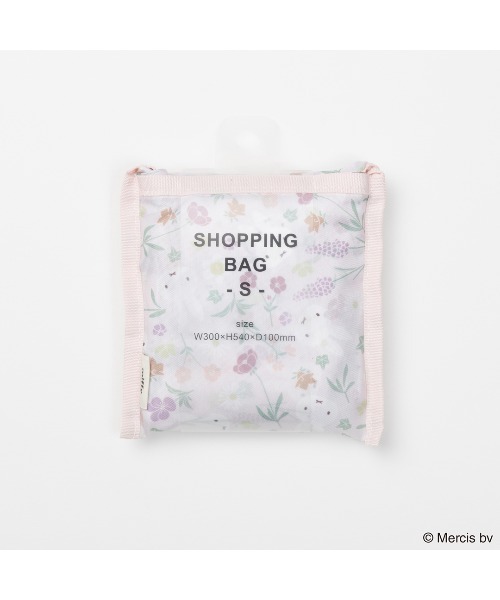 Dick Bruna(ディックブルーナ)の「MIFFY FLORAL PATTERN ショッピングバッグ S(エコバッグ/サブバッグ・レディース・ピンク/ベージュ・FREE)」の9枚目の写真