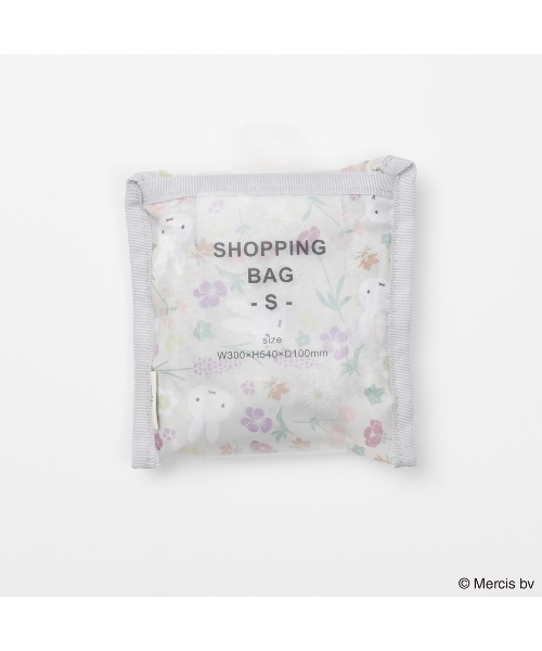 Dick Bruna(ディックブルーナ)の「MIFFY FLORAL PATTERN ショッピングバッグ S(エコバッグ/サブバッグ・レディース・ピンク/ベージュ・FREE)」の7枚目の写真
