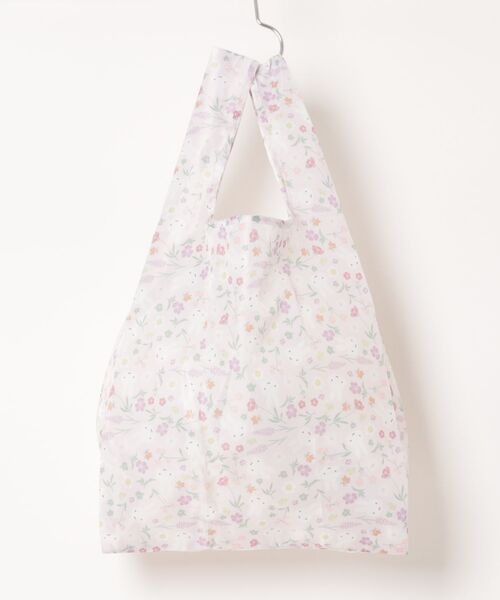 Dick Bruna(ディックブルーナ)の「MIFFY FLORAL PATTERN ショッピングバッグ S(エコバッグ/サブバッグ・レディース・ピンク/ベージュ・FREE)」の13枚目の写真