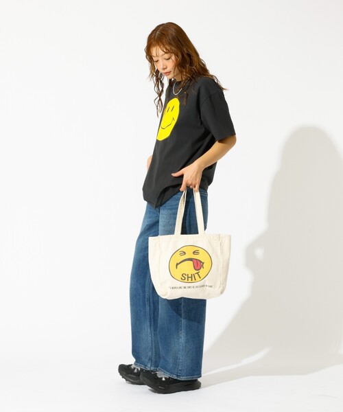 JACKSON MATISSE(ジャクソンマティス)の「【HANDTEX×Masayoshi Watanabe】スマイルBAG(トートバッグ・レディース・アイボリー・フリー)」の5枚目の写真