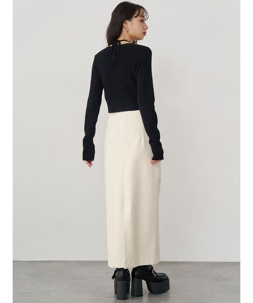 MURUA（ムルーア）の「ホルタードッキングトップス（ニット/セーター・レディース・ブラック/ブラウン・FREE）」の11枚目の写真