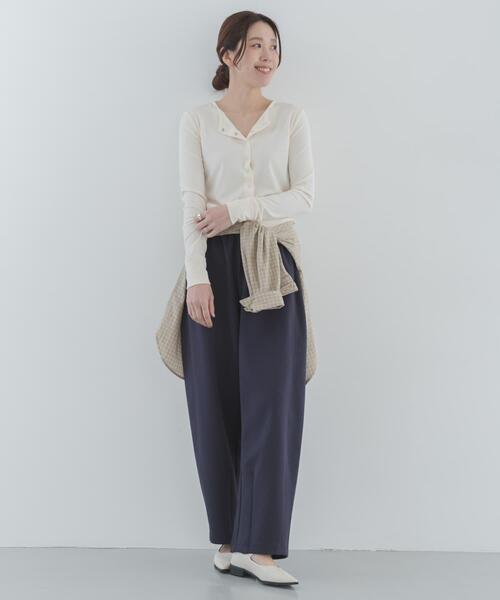 URBAN RESEARCH Sonny Label（アーバンリサーチサニーレーベル）の「メルティスウェットバレルパンツ（その他パンツ・レディース・グレー/ネイビー・FREE）」の18枚目の写真