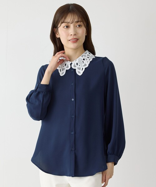 Jayro(ジャイロ)の「衿レースブラウス(シャツ/ブラウス・レディース・ラベンダー/ホワイト系その他・M)」の12枚目の写真