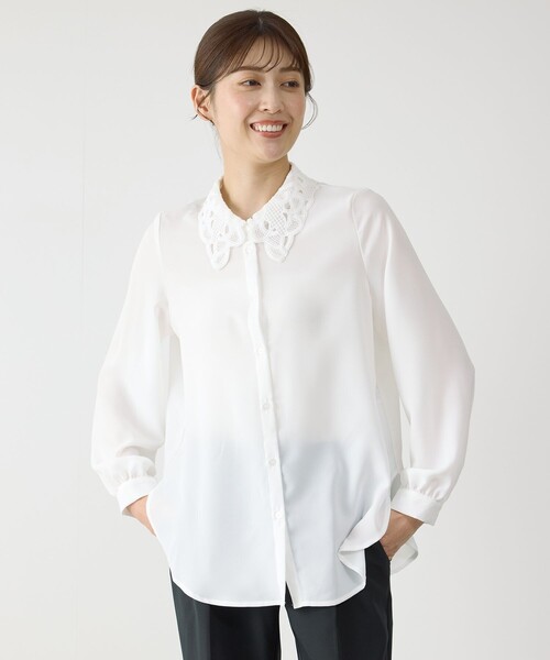 Jayro(ジャイロ)の「衿レースブラウス(シャツ/ブラウス・レディース・ラベンダー/ホワイト系その他・M)」の19枚目の写真
