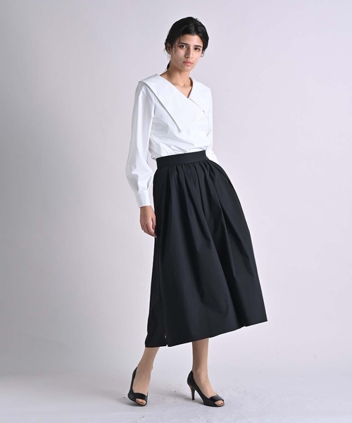 RAW FUDGE（ローファッジ）の「アシメカラーブラウス（シャツ/ブラウス・レディース・ブラック/オフホワイト・M）」の11枚目の写真