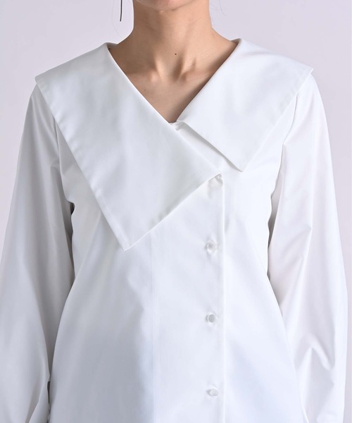 RAW FUDGE（ローファッジ）の「アシメカラーブラウス（シャツ/ブラウス・レディース・ブラック/オフホワイト・M）」の17枚目の写真