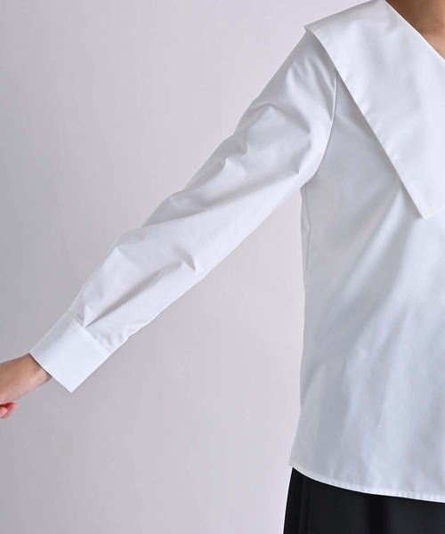 RAW FUDGE（ローファッジ）の「アシメカラーブラウス（シャツ/ブラウス・レディース・ブラック/オフホワイト・M）」の18枚目の写真