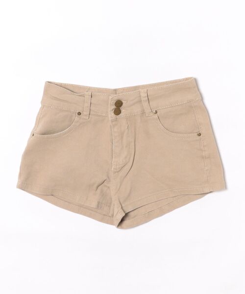 Ritzy(リッツィー)の「ハイウエストフィットショートパンツ(デニムパンツ・レディース・カーキ・M/L/S)」の7枚目の写真