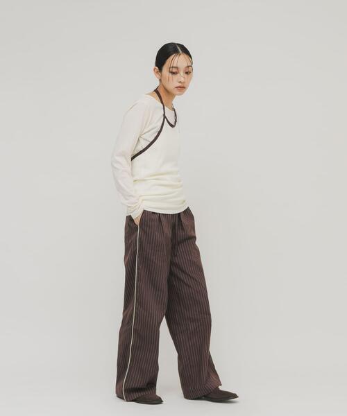 KBF（ケイビーエフ）の「バイカラービスチェSETトップス（Tシャツ/カットソー・レディース・ホワイト系その他/ブラウン系その他・ONE）」の7枚目の写真