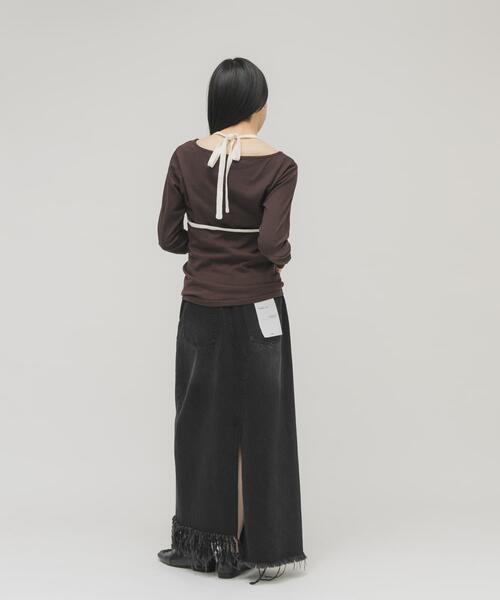 KBF（ケイビーエフ）の「バイカラービスチェSETトップス（Tシャツ/カットソー・レディース・ホワイト系その他/ブラウン系その他・ONE）」の21枚目の写真