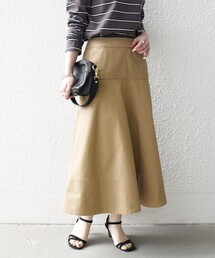 SHIPS any | SHIPS any:〈洗濯機可能〉チノ バック ジップ フレア スカート(スカート)