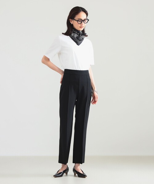 スムース ハーフスリーブ Tシャツ（Tシャツ/カットソー）｜Demi-Luxe