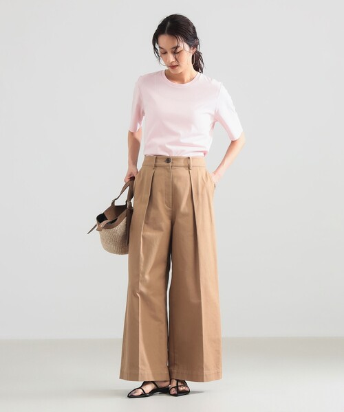 Demi-Luxe BEAMS(デミルクス ビームス)の「スムース ハーフスリーブ Tシャツ(Tシャツ/カットソー・レディース・ピンク/ホワイト/ブラック・ONE SIZE)」の15枚目の写真