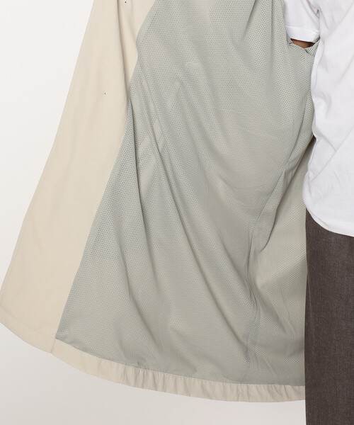 DANTON(ダントン)の「Men's Nylon Tusser Balmacaan Coat(ステンカラーコート・メンズ・ネイビー/ベージュ/ブルー・44/40/38/42)」の4枚目の写真