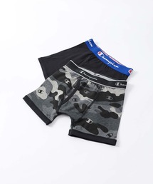 Champion（チャンピオン）の「【2枚セット】Champion キッズ Cotton Stretch Trunk 抗菌防臭 前開き ボクサーパンツ 95452001（ボクサーパンツ）」