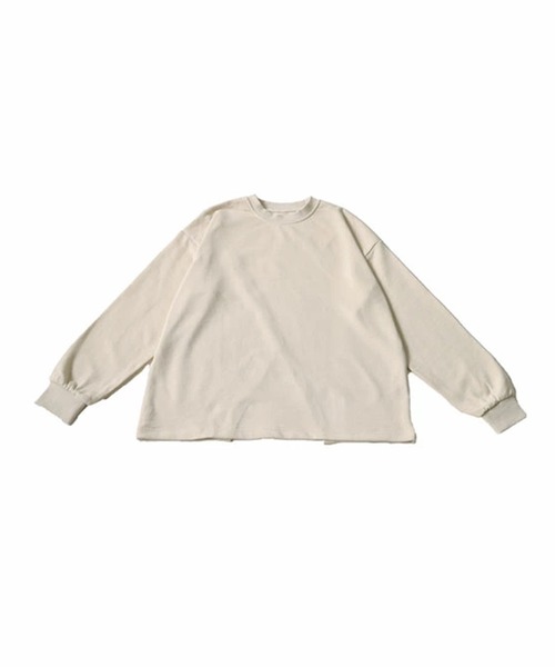 antiqua(アンティカ)の「バックデザイン プルオーバー(Tシャツ/カットソー・レディース・ピンク系その他/アイボリー/チャコールグレー・FREE)」の15枚目の写真