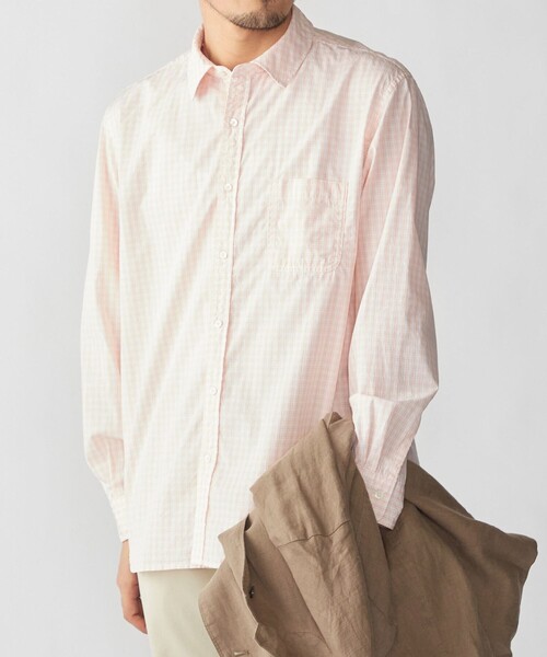 SHIPS(シップス)の「SHIPS: 〈MADE IN JAPAN〉ハイカウント ワッシャー レギュラーカラーシャツ(シャツ/ブラウス・メンズ・グレー/ブルー/ライトグリーン/ベージュ/オレンジ・SMALL/MEDIUM/LARGE)」の5枚目の写真