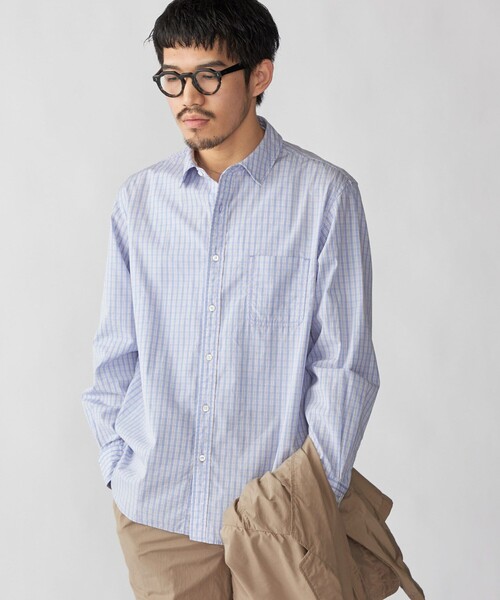 SHIPS(シップス)の「SHIPS: 〈MADE IN JAPAN〉ハイカウント ワッシャー レギュラーカラーシャツ(シャツ/ブラウス・メンズ・グレー/ブルー/ライトグリーン/ベージュ/オレンジ・SMALL/MEDIUM/LARGE)」の17枚目の写真