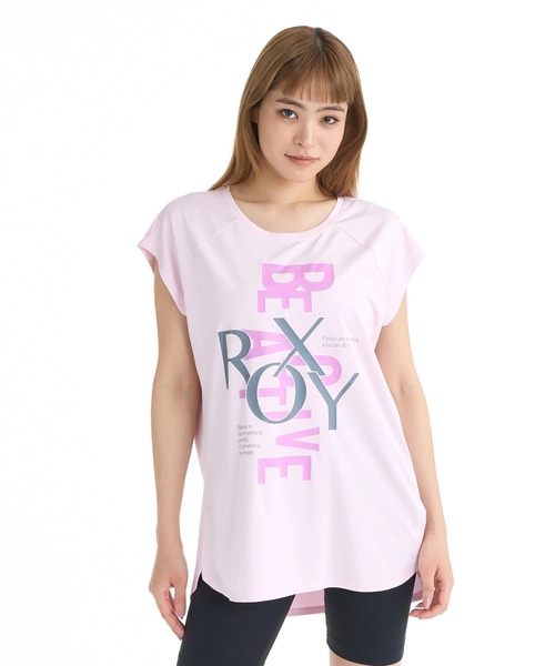 ROXY(ロキシー)の「ROXY ウィメンズ FITNESS OWN YOUR PACE Tシャツ 【2026年春夏モデル】/ロキシー速乾UVカットノースリーブ(Tシャツ/カットソー・レディース・ブラック/ピンク/ホワイト・SMALL/MEDIUM/LARGE)」の3枚目の写真