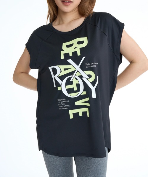 ROXY(ロキシー)の「ROXY ウィメンズ FITNESS OWN YOUR PACE Tシャツ 【2026年春夏モデル】/ロキシー速乾UVカットノースリーブ(Tシャツ/カットソー・レディース・ブラック/ピンク/ホワイト・SMALL/MEDIUM/LARGE)」の10枚目の写真