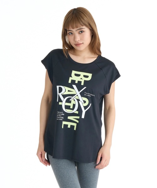 ROXY(ロキシー)の「ROXY ウィメンズ FITNESS OWN YOUR PACE Tシャツ 【2026年春夏モデル】/ロキシー速乾UVカットノースリーブ(Tシャツ/カットソー・レディース・ブラック/ピンク/ホワイト・SMALL/MEDIUM/LARGE)」の14枚目の写真