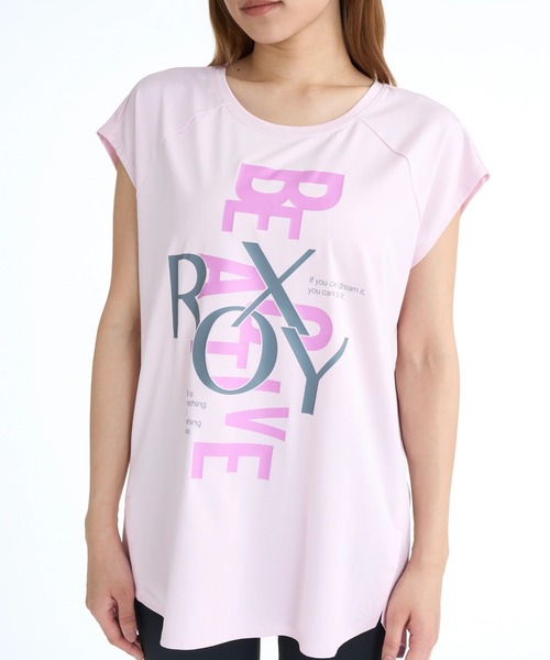 ROXY(ロキシー)の「ROXY ウィメンズ FITNESS OWN YOUR PACE Tシャツ 【2026年春夏モデル】/ロキシー速乾UVカットノースリーブ(Tシャツ/カットソー・レディース・ブラック/ピンク/ホワイト・SMALL/MEDIUM/LARGE)」の8枚目の写真