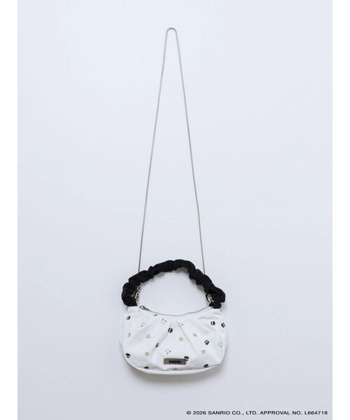 [さかた] はぴだんぶい】GATHER HANDLE PATTERN MINI BAG（ハンドバッグ