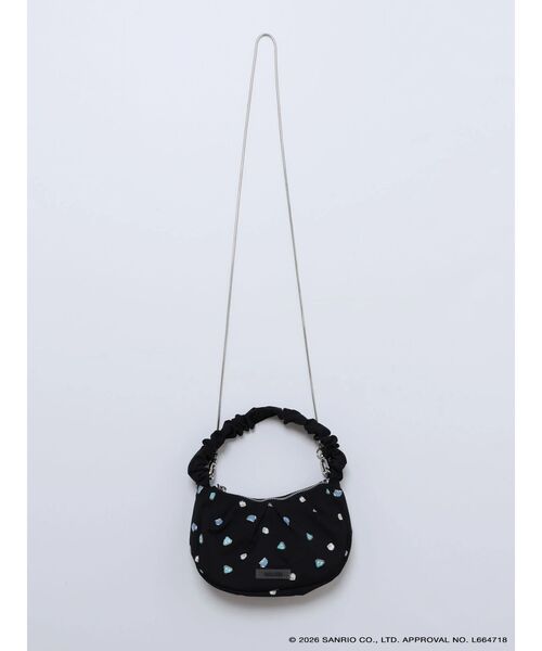 EMODA(エモダ)の「【はぴだんぶい】GATHER HANDLE PATTERN MINI BAG(ハンドバッグ・レディース・ホワイト/ブラック・FREE)」の5枚目の写真