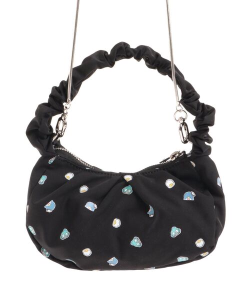 はぴだんぶい】GATHER HANDLE PATTERN MINI BAG（ハンドバッグ