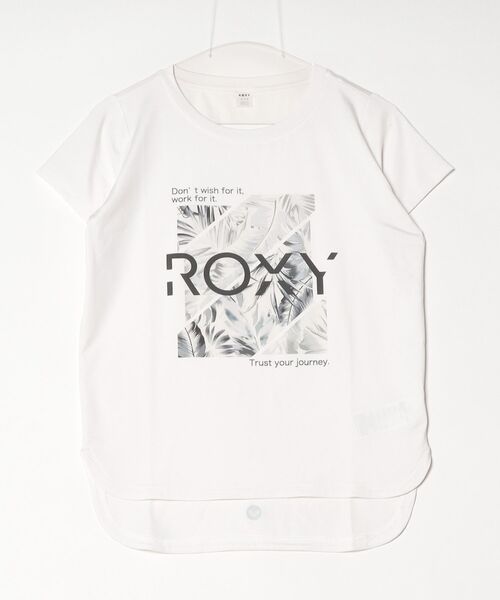ROXY（ロキシー）の「ロキシー ROXY フィットネス 半袖Tシャツ（Tシャツ/カットソー・レディース・ホワイト/ブラック/ライトグリーン・L/M）」の13枚目の写真