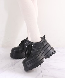 one after another NICE CLAUP | ビジュー付きトリプルソールスニーカー(スニーカー)