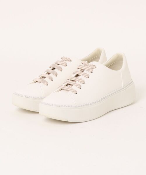 MACKINTOSH LONDON(マッキントッシュ ロンドン)の「厚底レースアップレザースニーカー(スニーカー・レディース・ホワイト/ブラック・22.5cm/23.0cm/23.5cm/24.0cm/24.5cm/22.0cm)」の2枚目の写真