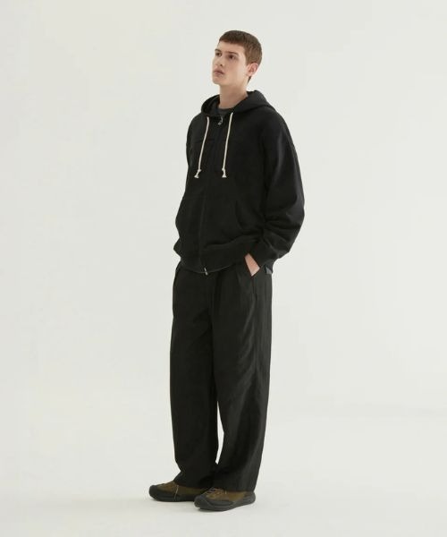 COVERNAT（カバーナット）の「[SOOBIN着用] CVNT VINTAGE ZIP-UP HOODIE（パーカー・メンズ・ブラック/ライトカーキ・X-SMALL/SMALL/MEDIUM/LARGE/X-LARGE/XX-LARGE）」の9枚目の写真