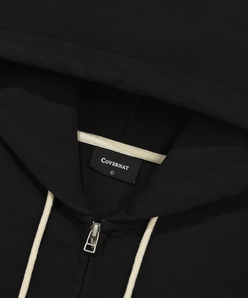 COVERNAT（カバーナット）の「[SOOBIN着用] CVNT VINTAGE ZIP-UP HOODIE（パーカー・メンズ・ブラック/ライトカーキ・X-SMALL/SMALL/MEDIUM/LARGE/X-LARGE/XX-LARGE）」の12枚目の写真
