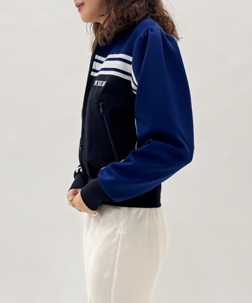 HOLIDAY（ホリデイ）の「【HOLIDAY/ホリデイ】PUFF SLEEVE TRACK JACKET（その他アウター・レディース・ネイビー・FREE）」の3枚目の写真