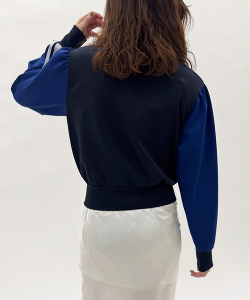 HOLIDAY（ホリデイ）の「【HOLIDAY/ホリデイ】PUFF SLEEVE TRACK JACKET（その他アウター・レディース・ネイビー・FREE）」の4枚目の写真