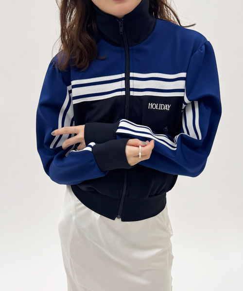 HOLIDAY（ホリデイ）の「【HOLIDAY/ホリデイ】PUFF SLEEVE TRACK JACKET（その他アウター・レディース・ネイビー・FREE）」の5枚目の写真