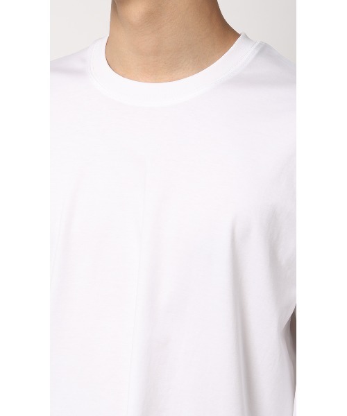 AOYAMA(アオヤマ)の「形態安定ロングTシャツ【COOL CONTACT】【#すご】<綿100%の高級感のあるシルケットスムース素材をイージーケアで>(Tシャツ/カットソー・メンズ・ホワイト/ブルー/ネイビー・LL/L/M/S)」の8枚目の写真