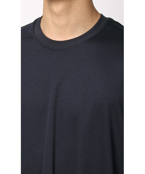 AOYAMA(アオヤマ)の「形態安定ロングTシャツ【COOL CONTACT】【#すご】<綿100%の高級感のあるシルケットスムース素材をイージーケアで>(Tシャツ/カットソー・メンズ・ホワイト/ブルー/ネイビー・LL/L/M/S)」の13枚目の写真