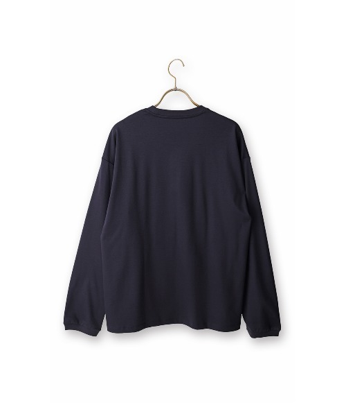 AOYAMA(アオヤマ)の「形態安定ロングTシャツ【COOL CONTACT】【#すご】<綿100%の高級感のあるシルケットスムース素材をイージーケアで>(Tシャツ/カットソー・メンズ・ホワイト/ブルー/ネイビー・LL/L/M/S)」の16枚目の写真