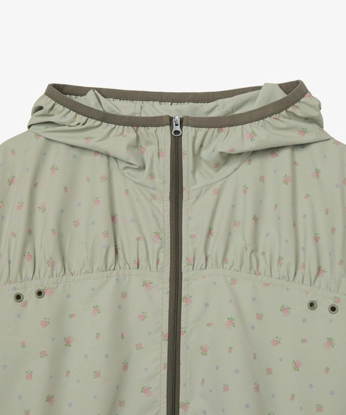 aeae（エーイーエーイー）の「FLOWER WINDBREAKER JACKET（ナイロンジャケット・レディース・ホワイト/カーキ・FREE）」の9枚目の写真
