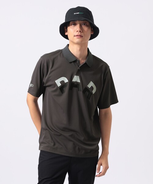 BEAMS GOLF(ビームスゴルフ)の「ORANGE LABEL / PARロゴ ポロシャツ(吸水速乾・UVカット)(ポロシャツ・メンズ・ネイビー/チャコールグレー/ホワイト・XL/L/M/S)」の7枚目の写真