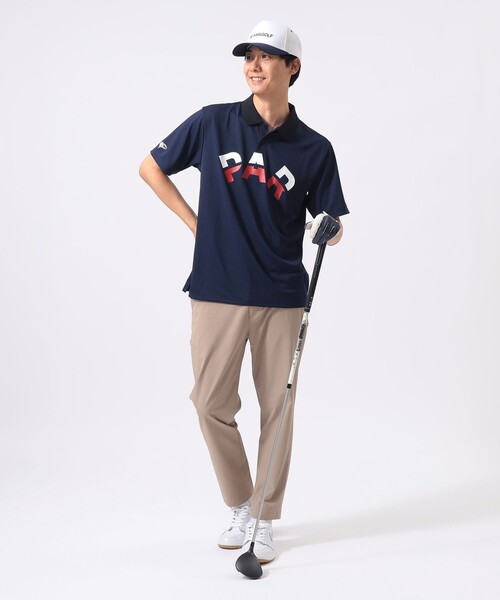 BEAMS GOLF(ビームスゴルフ)の「ORANGE LABEL / PARロゴ ポロシャツ(吸水速乾・UVカット)(ポロシャツ・メンズ・ネイビー/チャコールグレー/ホワイト・XL/L/M/S)」の8枚目の写真